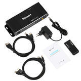 HDMI Switch 4K, TESmart New HDMI 4K@60Hz Ultra HD 2x1 HDMI KVM Switch Supports USB 2.0 Devices Control up to 2 Computers/Servers