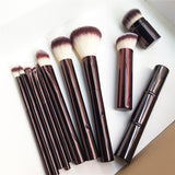 HG-SERIES Powder/Blush Allover Shadow / EYE Crease / Concealer / Angled Liner / Smudge / Retractable Kabuki Makeup Brushes Set