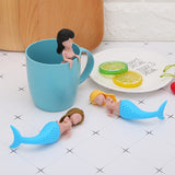 Mermaid Tea Infuser Silicone Tes Bag Reusable Strainer Filter Teapot Infusers Teaspoon Tea Leaf Herbal Tool Dropshipping