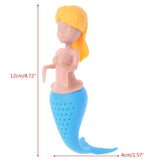 Mermaid Tea Infuser Silicone Tes Bag Reusable Strainer Filter Teapot Infusers Teaspoon Tea Leaf Herbal Tool Dropshipping