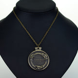 ONLINE Game THE ELDER SCROLLS OUROBOROS PENDANT NECKLACE TES Skyrim Bronze Necklace